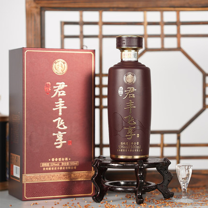 酣客君丰飞享酒精品贵州大曲坤沙酱香型白酒纯粮酿造53度1瓶500ml