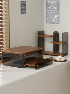 桌面咖啡机置物架餐桌台面杯子收纳摆放台办公咖啡器具杯架增高架