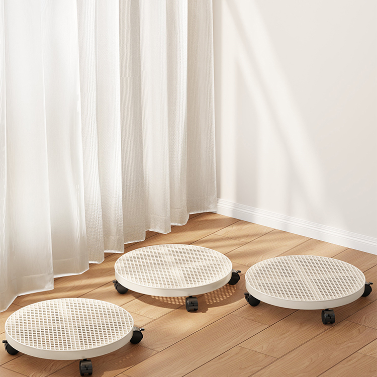 客厅落地式花架可移动置物架托盘花架底架万向轮托架阳台收纳架子