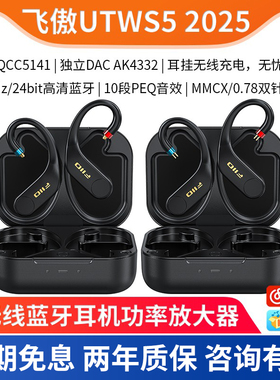 FiiO/飞傲UTWS5 2025真无线蓝牙耳挂式耳机升级线带麦MMCX/0.78