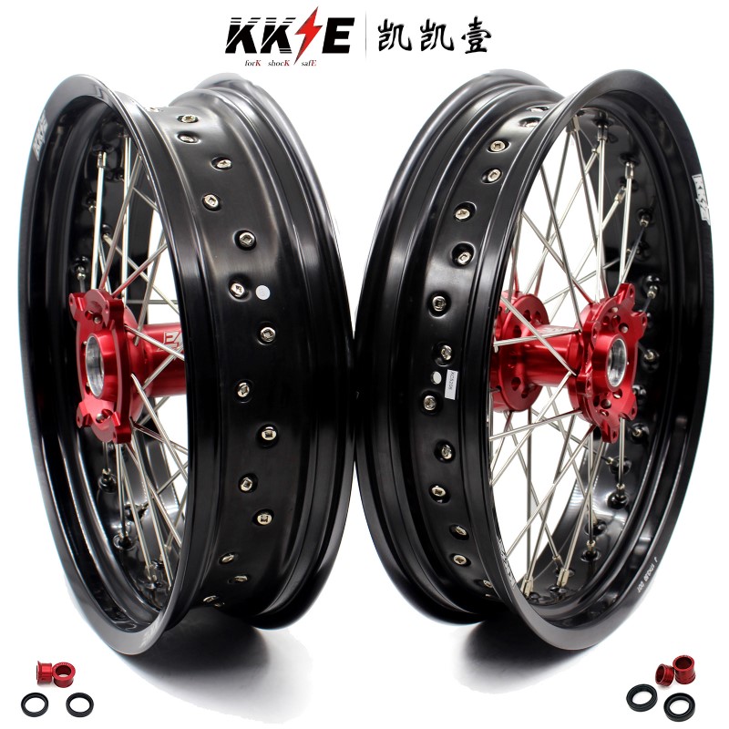 KKE越野摩托车轮子适配 本田滑胎改装轮毂 Honda CRF250R CRF450R