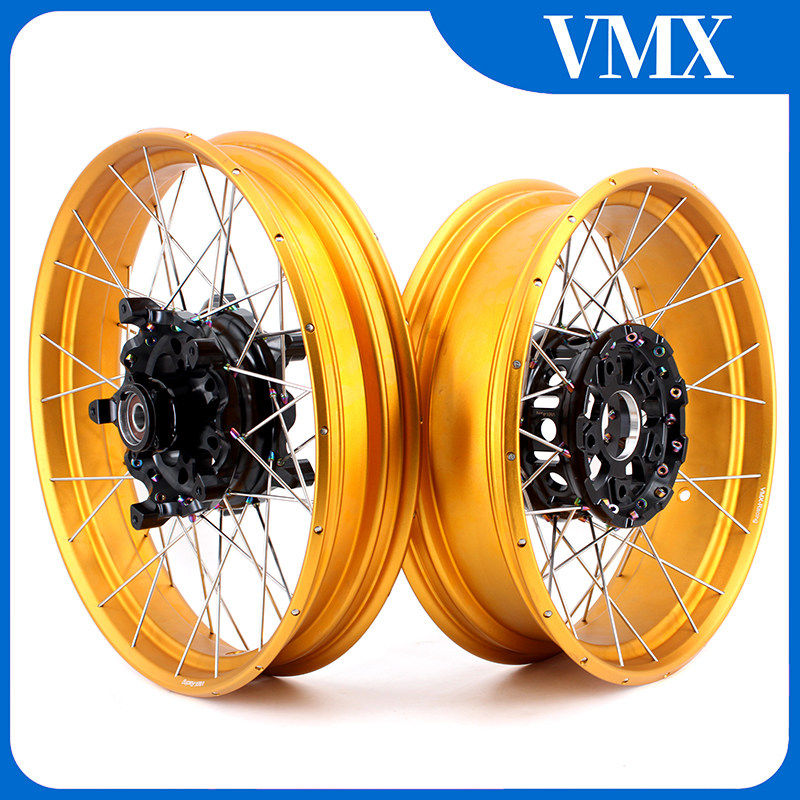 VMX-Racing 斜拉式真空辐条轮辋适配宝马1200GS/1250水鸟ADV钢圈