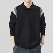 t男装 高端美式 POL0204w 春季 有领打底衫 翻领长袖 T恤男2026新款