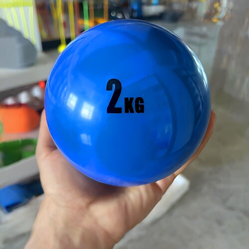 实心球铅球2kg投掷训练软式比赛