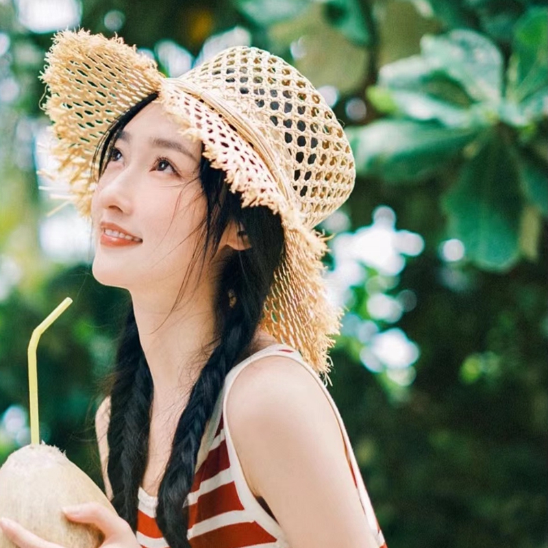 草帽出游休闲女春夏大檐镂空