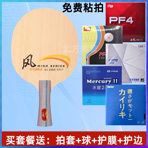 红双喜热风初学训练横拍直拍