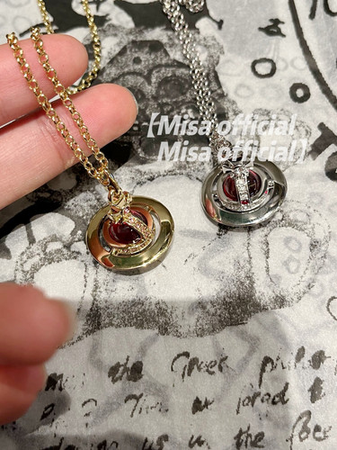 Misa officail｜限定绝美酒红色～中号锁骨链项链orb叠戴车厘子红