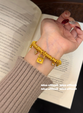 盘缠枷锁｜新中式盘缠锁扣手链手环毛衣链高级设计感小众星星女生