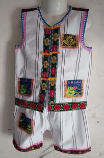 六一儿童节少数民族特色彝族服/男孩纳西族服饰/景颇族舞蹈演出服