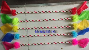 广场舞体操舞蹈道具/新款花棍白族霸王鞭舞蹈配件/连响花棍莲湘舞