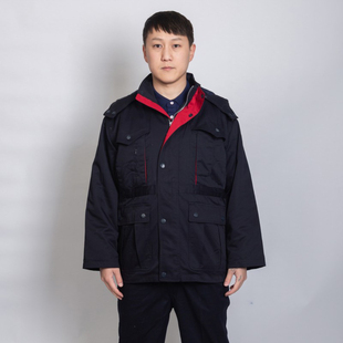 冬季航空工业老款棉衣中航工业工作服棉袄中长款车间办公棉服定制