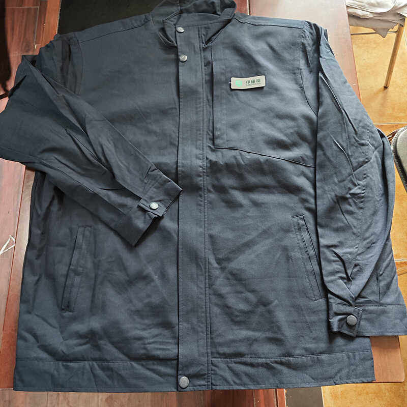 新款春秋中储粮集团工作服套装领导办公防静电工装藏青粮库服装