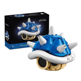 超级马力欧马力欧卡丁车刺刺龟壳男女孩子拼装积木玩具礼物40787