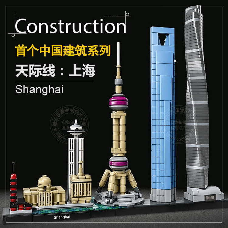 城市天际线建筑上海伦敦巴黎积木