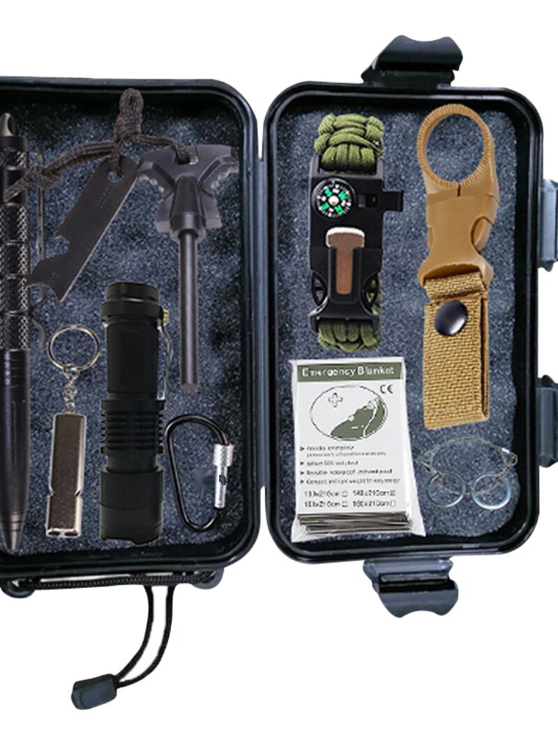 야외 용품 모험 생존 도구 세트 등산 캠핑 여행 장비 야생 캠핑 생존 비상 키트