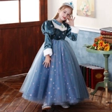 Детский костюм, наряд маленькой принцессы, платье, демисезонная юбка, «Холодное сердце», косплей, увеличенная толщина