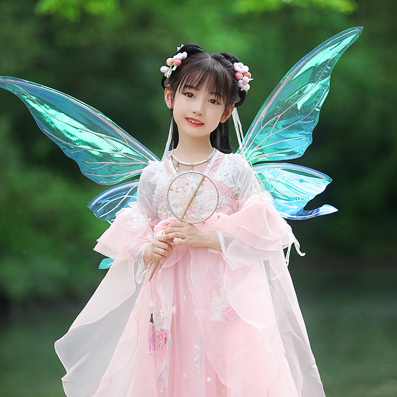 汉服女童春夏儿童中国风超仙连衣裙2023新款裙子女孩古风唐装襦裙