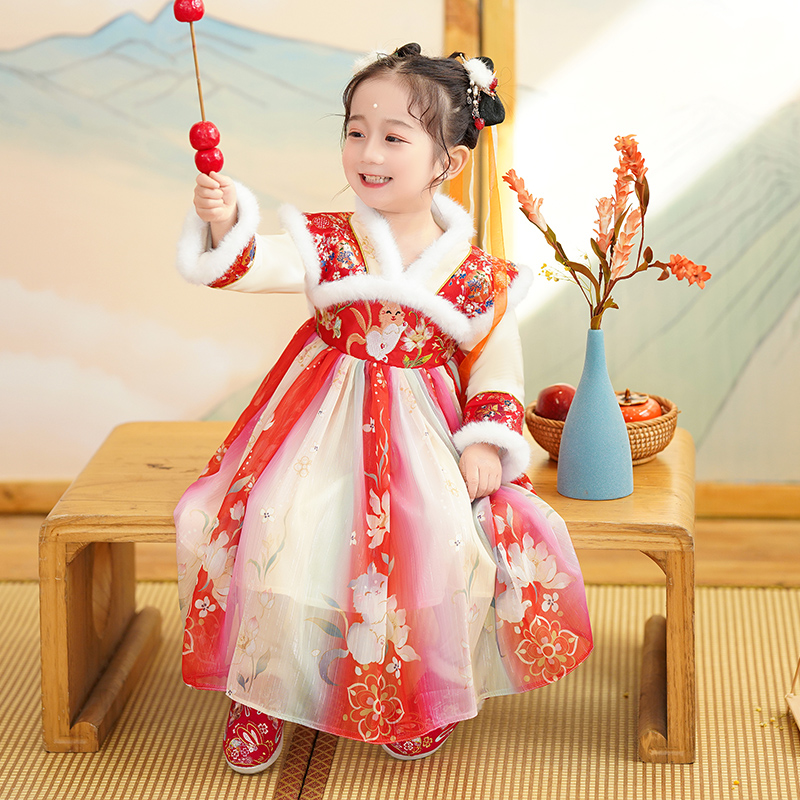 暮璃中国风拜年服冬款加厚