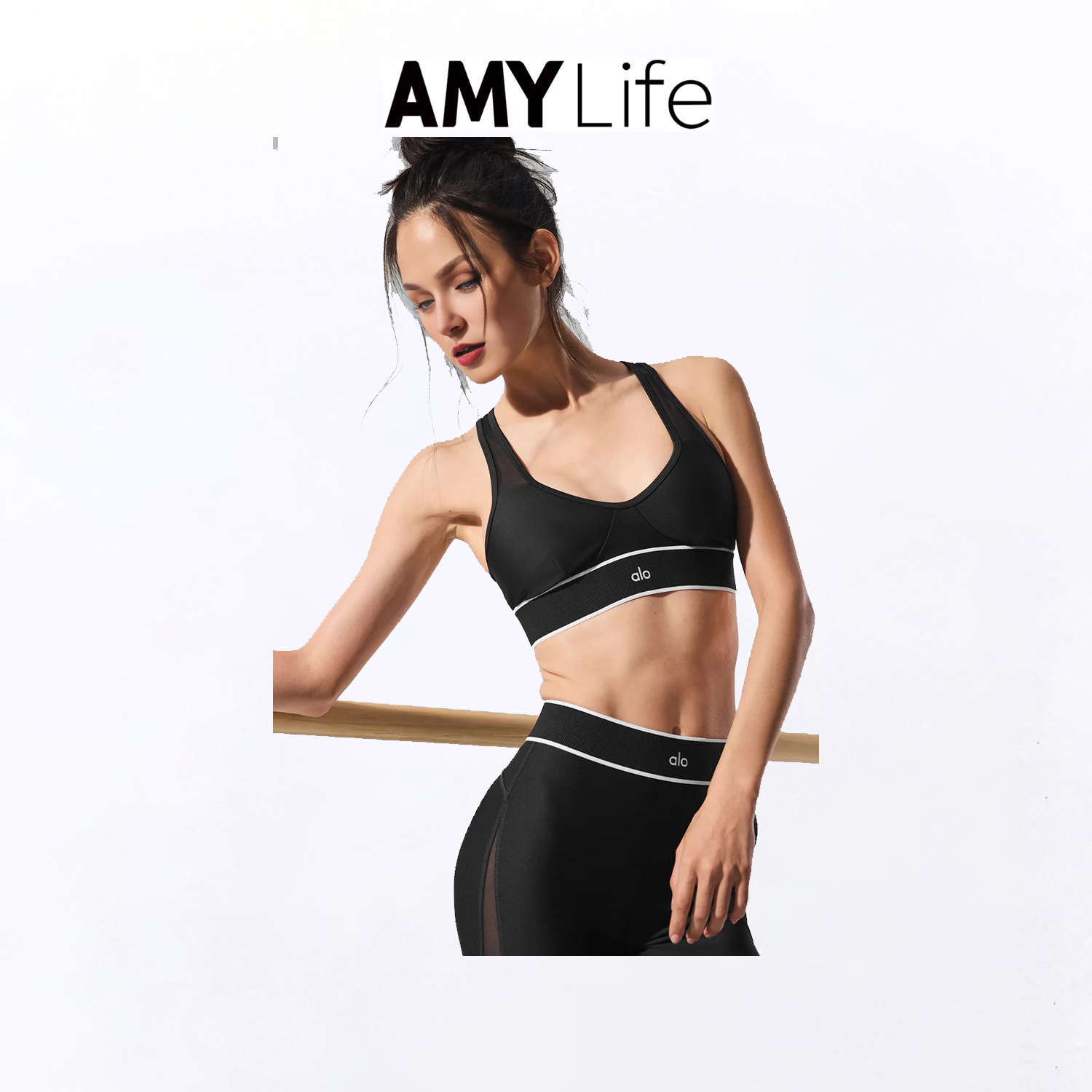 北美代购正品alo yoga Airlift Mesh Darling Bra透气舒适文胸