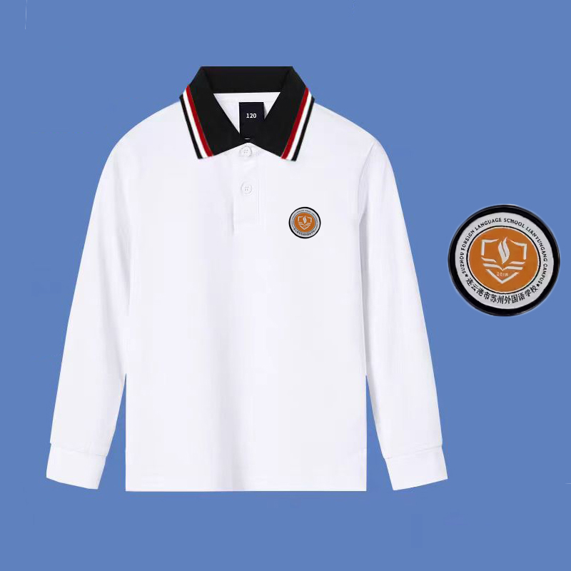 连云港市苏州外国语学校校服春秋夏短袖长袖T恤各苏外分校校服