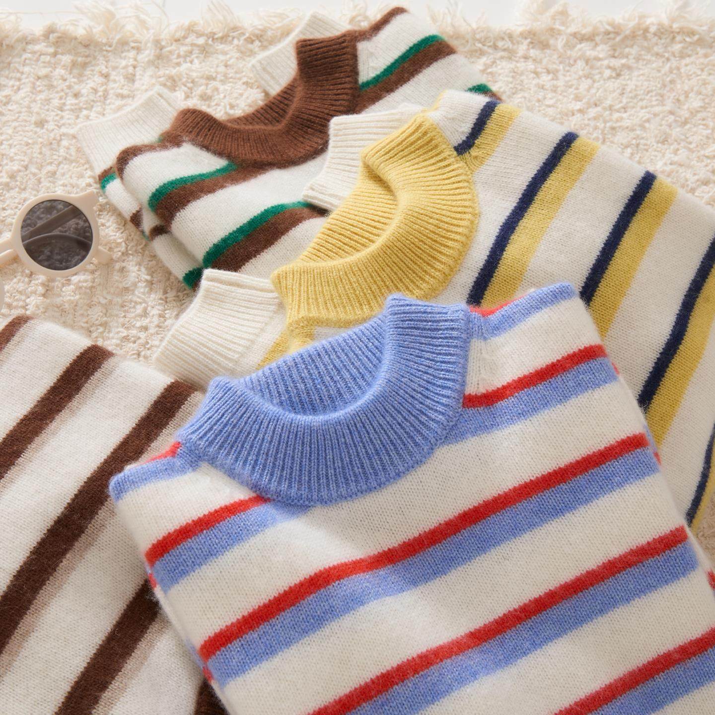 山羊绒衫儿童半高领加厚