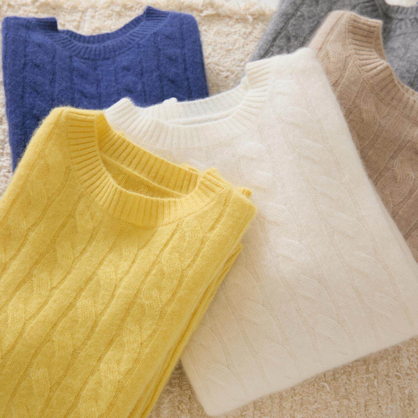 山羊绒衫儿童男童圆领麻