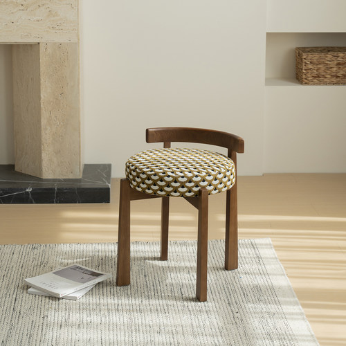 美之趣 法式复古梳妆凳中古风设计师化妆凳卧室化妆椅