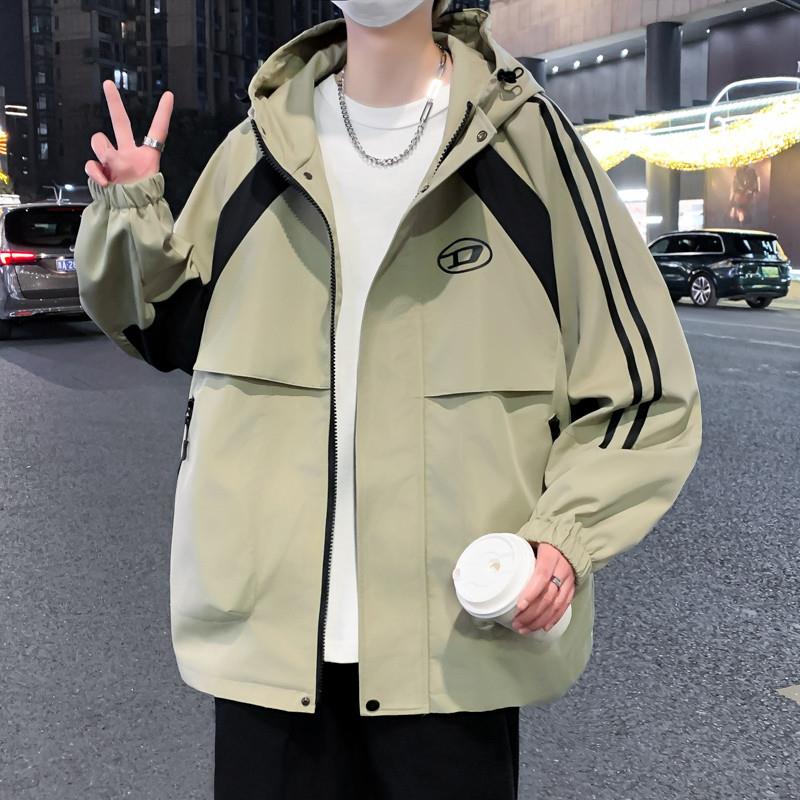 高级感秋冬季新款青少年外套潮流休闲帅气百搭夹克衫男装ins潮牌