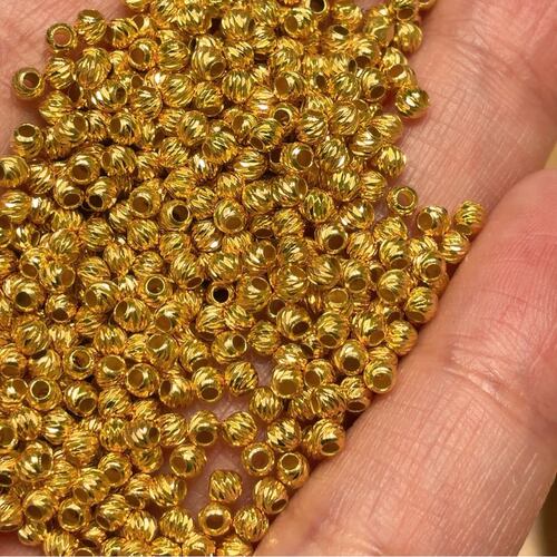 925银2.5mm车花珠克价一克约30个