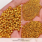 按克S925银镀24K金斜刀珠弯月刀珠diy手工材料手链项链配件隔珠