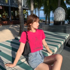 Cotton summer new net red design Short Sleeve T-Shirt