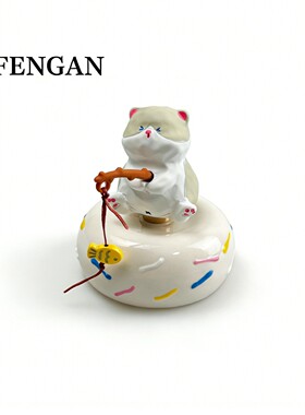 【姜太喵钓鱼】可旋转摆件礼物