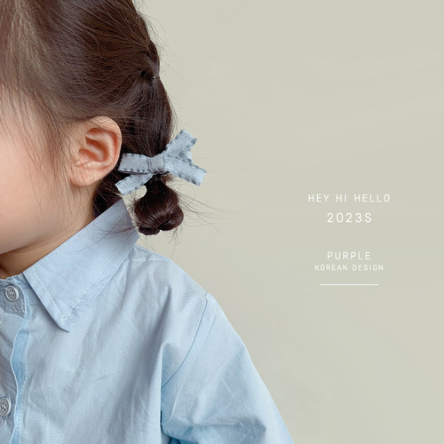 黄小妞可爱女全包布发夹