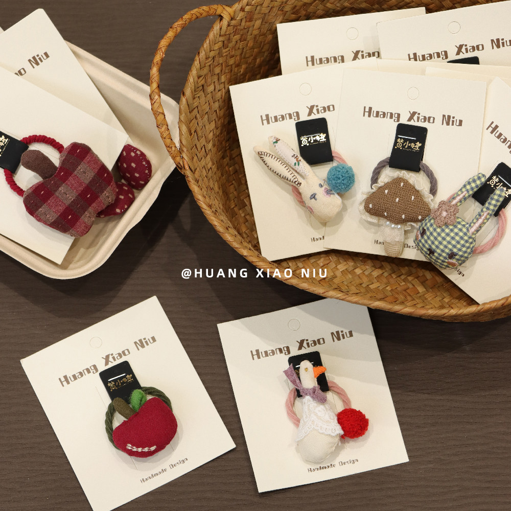 黄小妞 可爱卡通兔子发圈 儿童高马尾头绳 女孩不伤发高弹力皮筋,童装/婴儿装/亲子装,发饰,淘宝优惠券,粉丝福利购,淘宝优惠卷