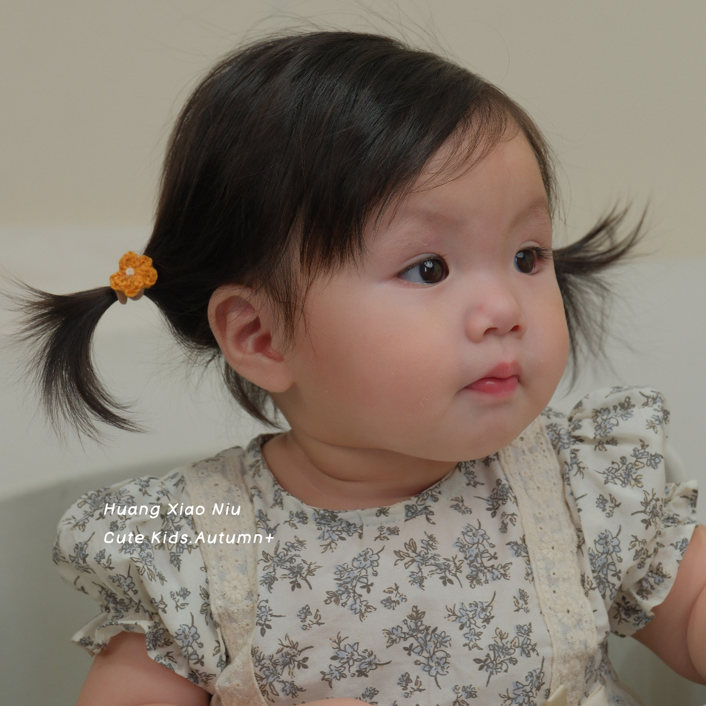 黄小妞早秋可爱迷你女宝宝发绳手工针织小花发圈百搭不伤发发饰