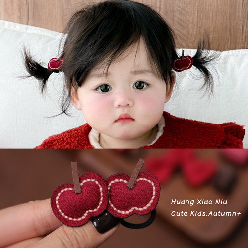 黄小妞可爱苹果发绳女童