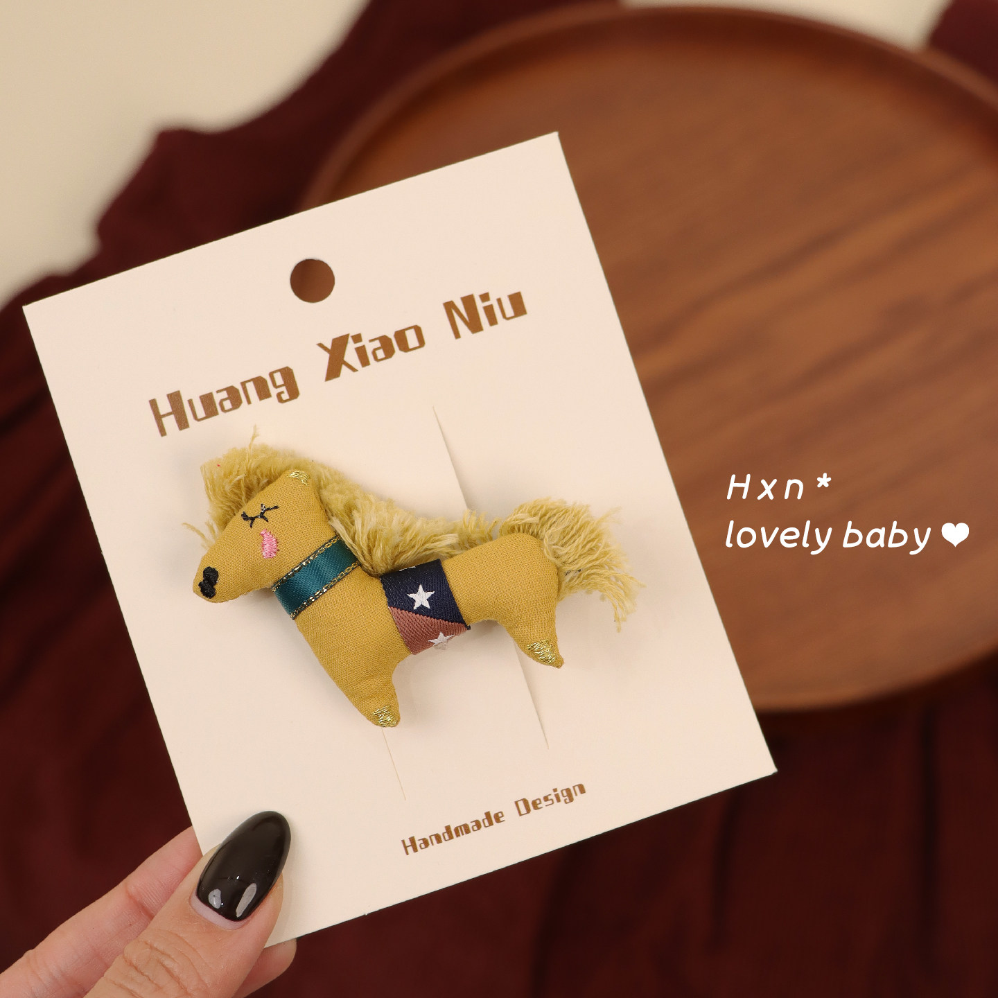 黄小妞小众可爱布艺姜黄小马儿童发夹手工复古女童碎发夹发饰,童装/婴儿装/亲子装,发饰,淘宝优惠券,粉丝福利购,淘宝优惠卷