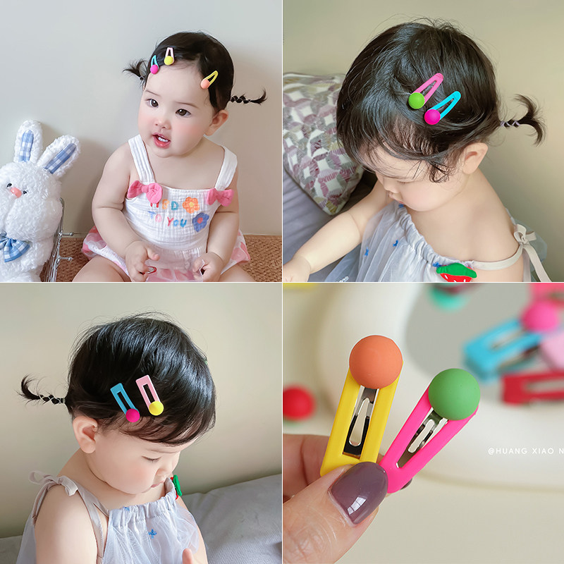 黄小妞彩色豆儿童发夹小女孩碎发夹bb夹不伤发宝宝侧边刘海夹发卡,童装/婴儿装/亲子装,发饰,淘宝优惠券,粉丝福利购,淘宝优惠卷