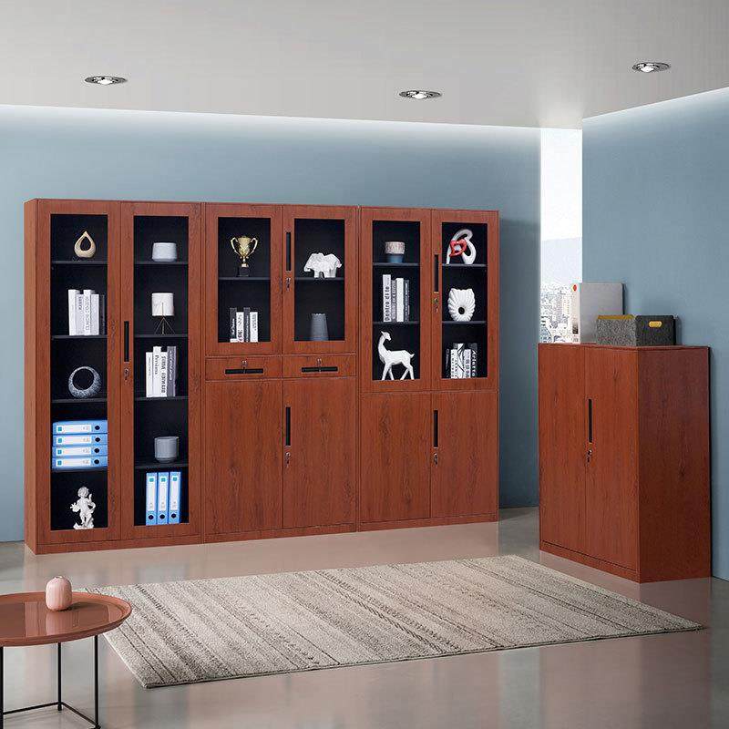 木纹文件柜资料柜转印铁皮柜档案财务会计凭证柜带锁收纳柜钢制