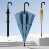 何伞匠加大伞面直杆假双层高尔夫伞加强防风抗雨长柄商务伞批发伞