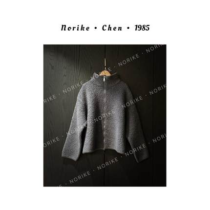 强缩空气圈圈羊毛上衣加厚立领保暖外套NK112803