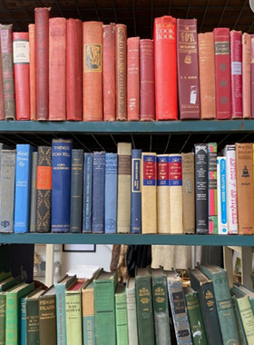 复古外文旧书二手古董书书房咖啡馆家居饰品摆件摄影道具拍照背景