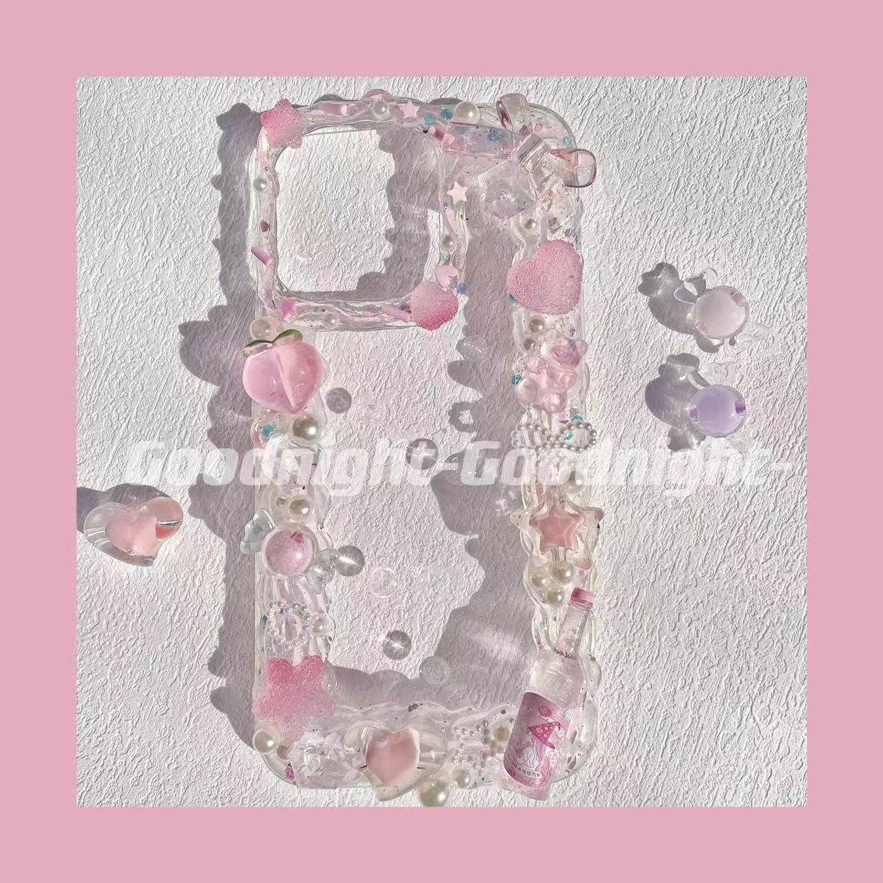 清透水果可爱奶油胶手机壳手工