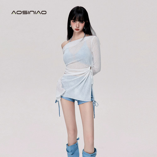 奥思鸟泳衣女三件套比基尼保守