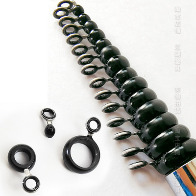 富士导环手工制作盘车竿导环活动环改装摇矶竿超轻碳素纤维导环