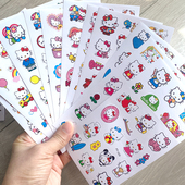 Hello Kitty凯蒂猫平面粘贴甜美可爱女孩贴纸卡通KT猫小公主粘贴