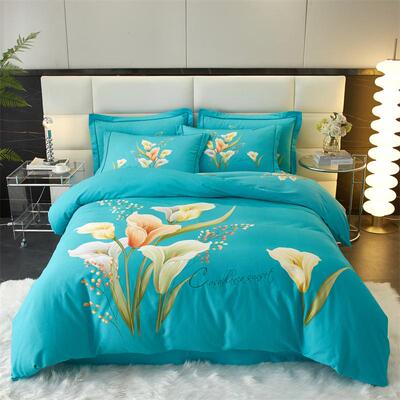 丽人凯   全棉大版高支高密四件套 唯美兰（曼）