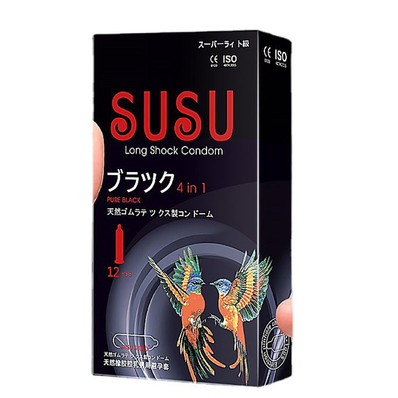 OLO  超薄持久狼牙颗粒润滑12只装酒店成人情趣性用品4合1玻尿酸