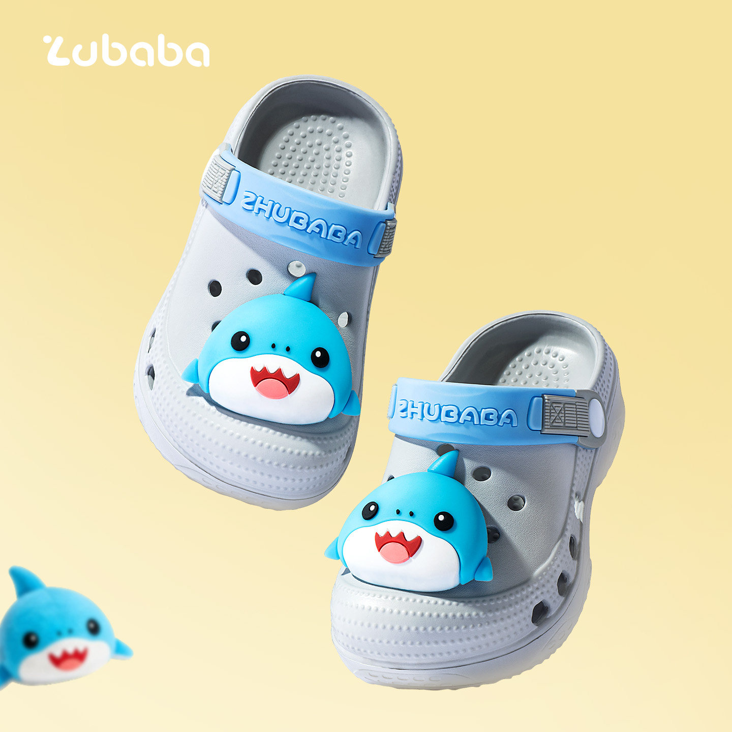 猪爸爸儿童洞洞鞋男童夏季室内包头宝宝小女孩卡通室内儿童凉拖鞋