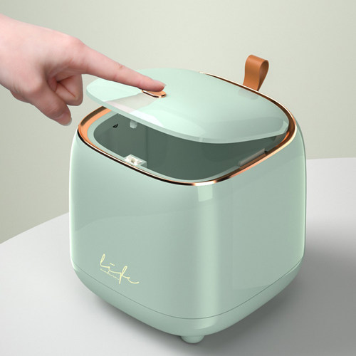 桌面垃圾桶带盖车载杂物桶